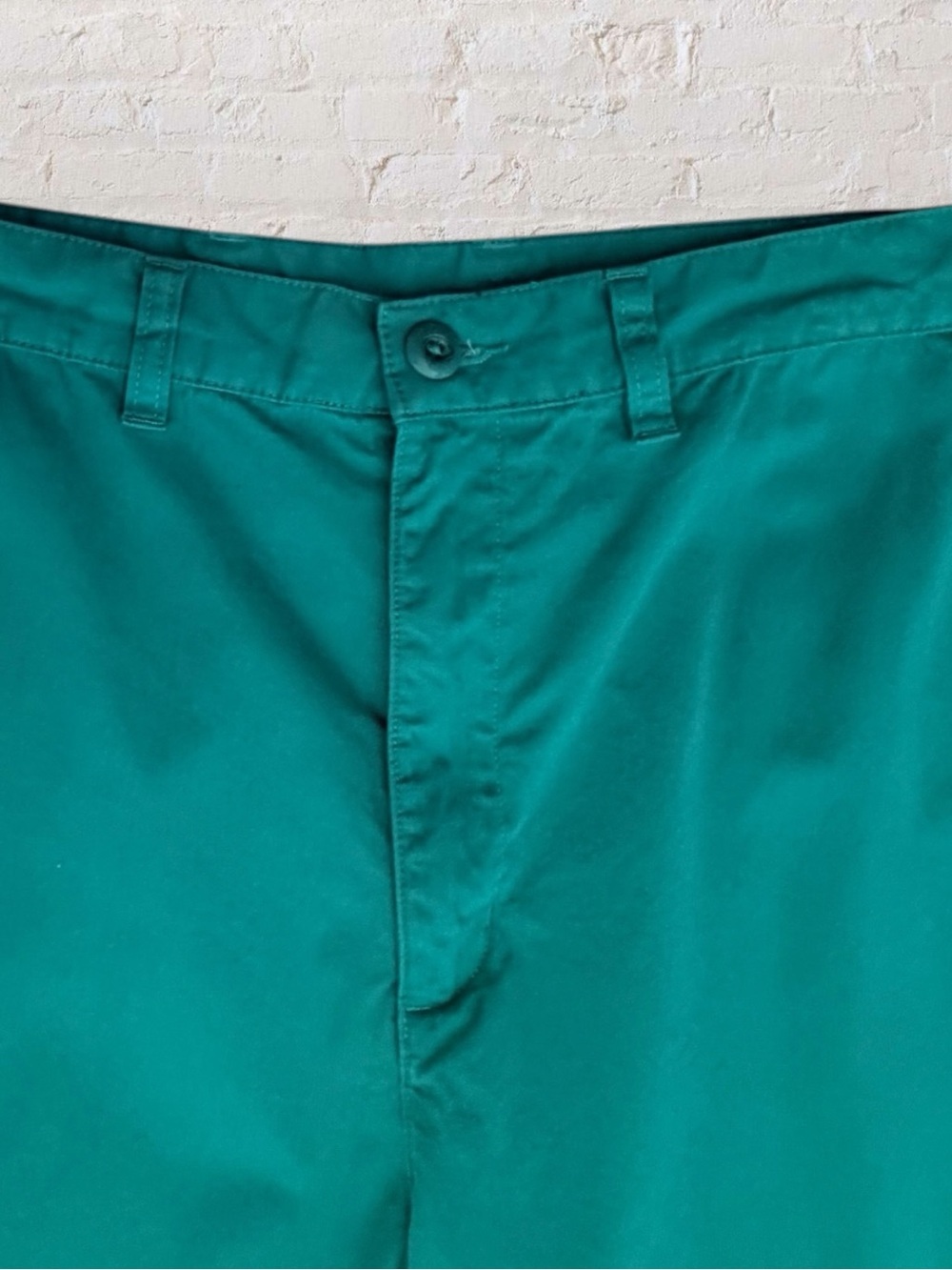 Patagonia Organic Cotton Chino Shorts Men’s 36 Teal Green Flat Front Casual - Picture 4 of 8